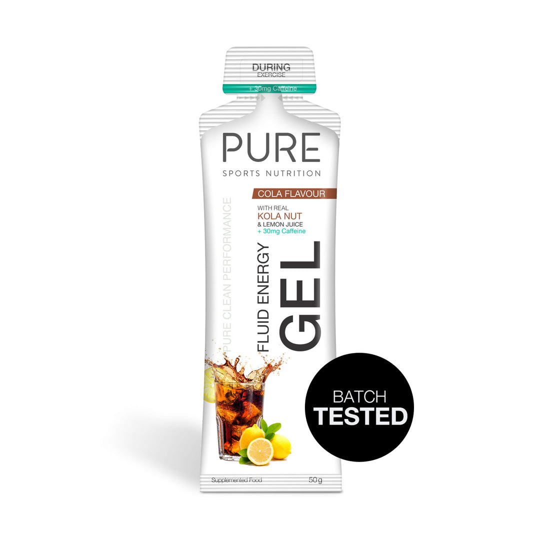 PURE Fluid Energy Gel - Cola + Caffeine Batch Tested