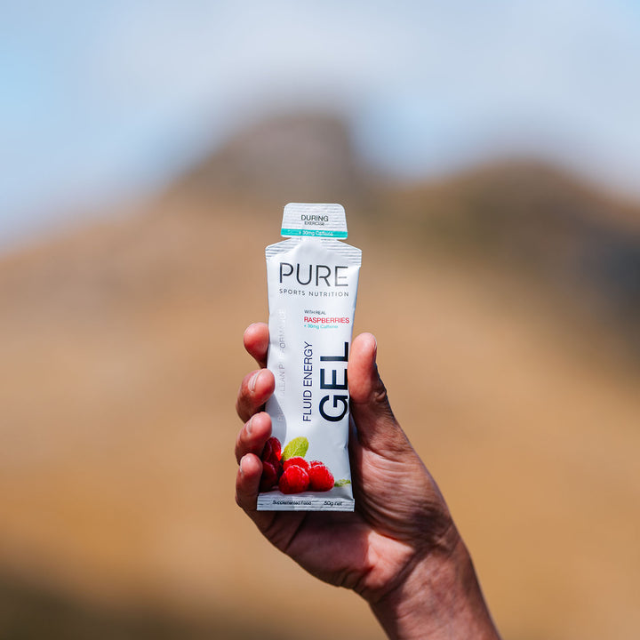 PURE Fluid Energy Gel - Raspberry + Caffeine