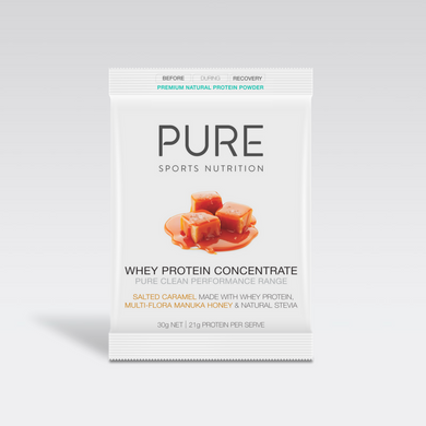PURE WHEY PROTEIN HONEY SALTED CARAMEL 30G SACHET - PURE Sports Nutrition