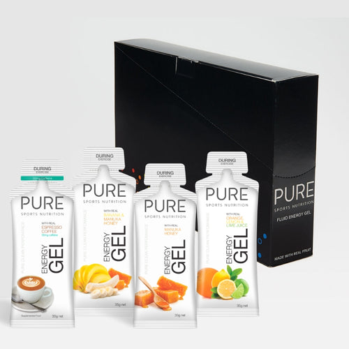 PURE ENERGY GELS 35g BOX (24 GELS) - PURE Sports Nutrition